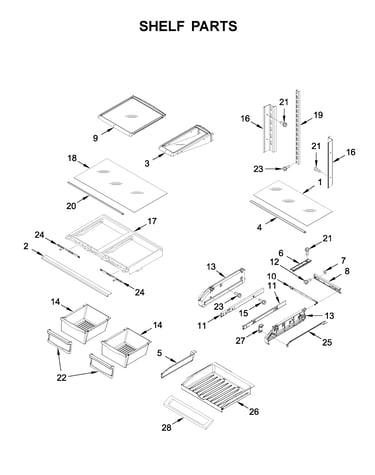 Shelf parts