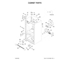 Whirlpool WRF555SDHV03 cabinet parts diagram