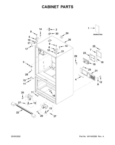 Cabinet parts