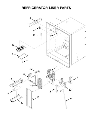Refrigerator liner parts