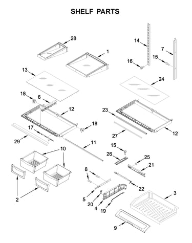 Shelf parts