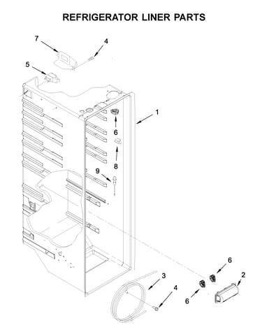 Refrigerator liner parts