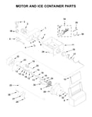 Motor and ice container parts