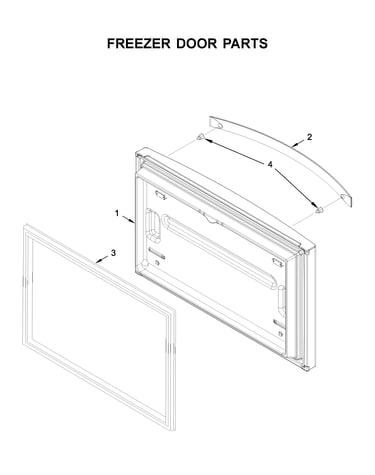 Freezer door parts