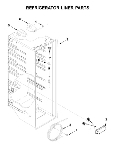 Refrigerator liner parts