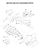 Motor and ice container parts