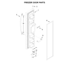 Whirlpool WRS335SDHW00 freezer door parts diagram