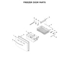 Whirlpool WRF555SDHW02 freezer door parts diagram