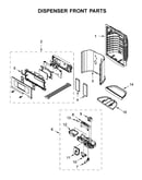 Dispenser front parts
