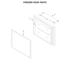 Jenn-Air JFFCF72DKL00 freezer door parts diagram