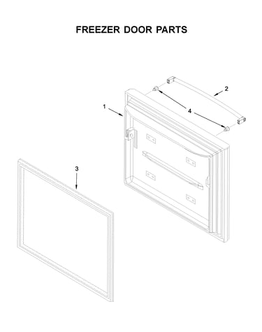 Freezer door parts