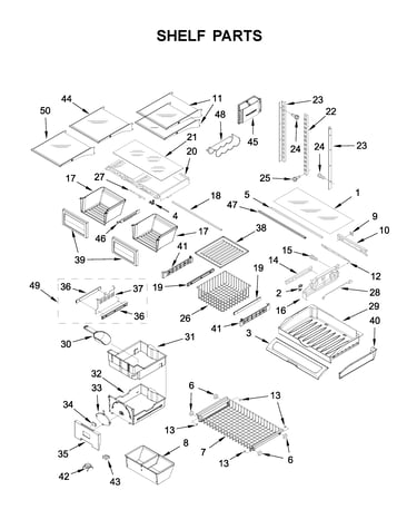 Shelf parts