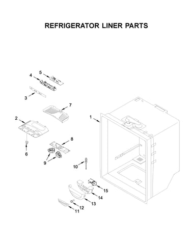 Refrigerator liner parts