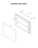Freezer door parts