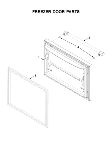 Freezer door parts