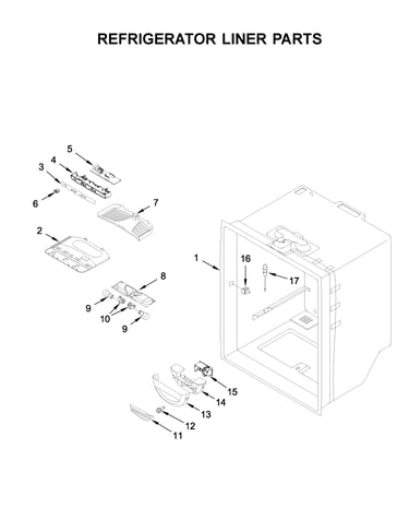 Refrigerator liner parts