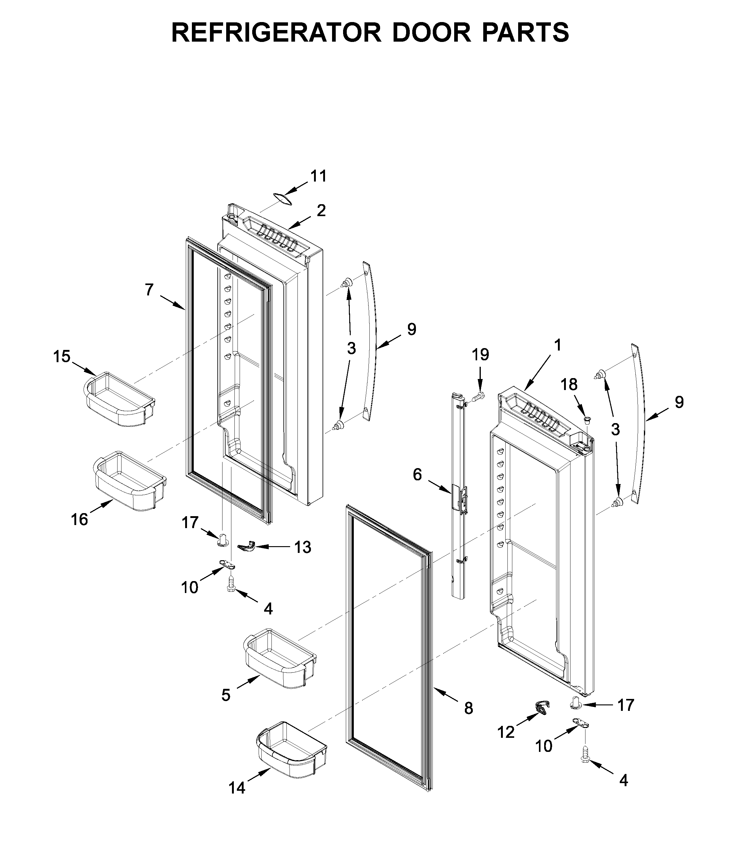 REFRIGERATOR DOOR PARTS