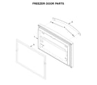 Whirlpool WRF532SNHZ02 freezer door parts diagram