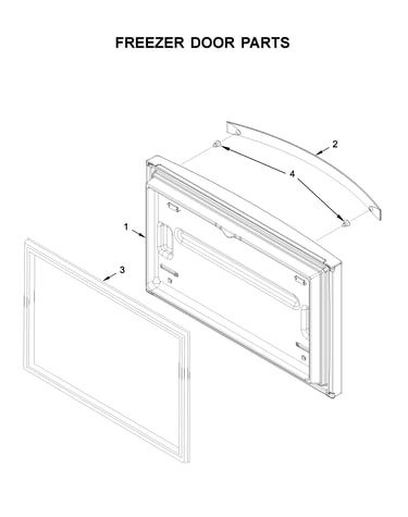 Freezer door parts