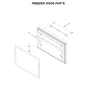 KitchenAid KRFF305EWH03 freezer door parts diagram