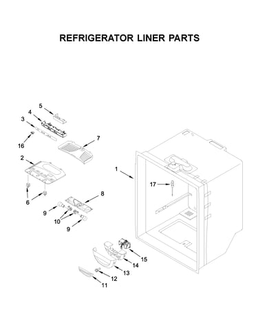 Refrigerator liner parts