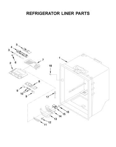 Refrigerator liner parts