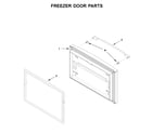 Whirlpool WRFA32SMHZ03 freezer door parts diagram