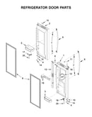 Refrigerator door parts