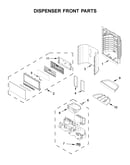 Dispenser front parts