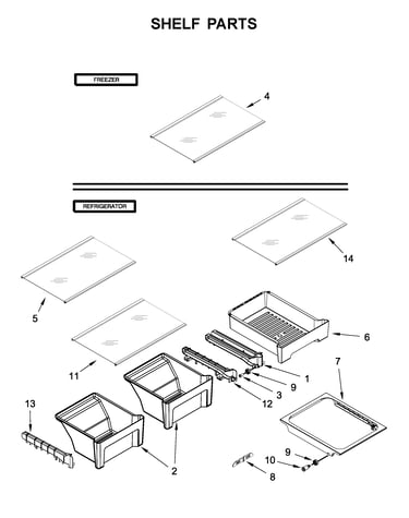 Shelf parts