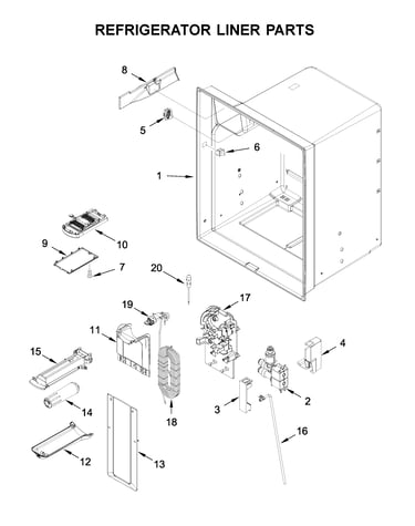 Refrigerator liner parts