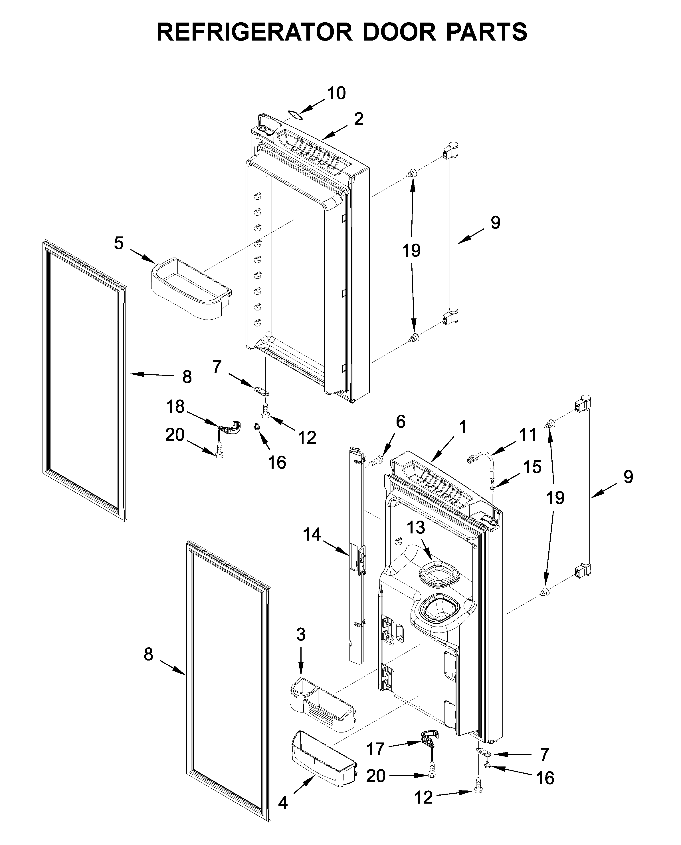 REFRIGERATOR DOOR PARTS