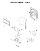 Dispenser front parts