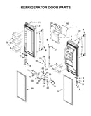 Refrigerator door parts
