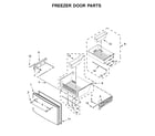 Maytag MFT2772HEZ01 freezer door parts diagram