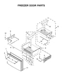Freezer door parts
