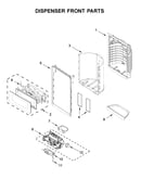 Dispenser front parts