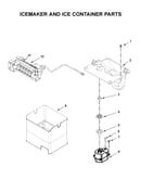 Icemaker and ice container parts