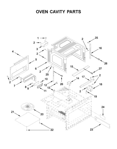 Oven cavity parts