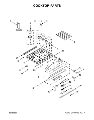 Cooktop parts