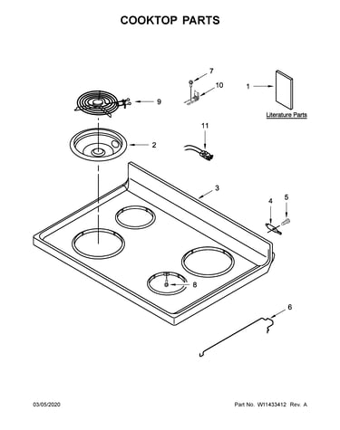 Cooktop parts