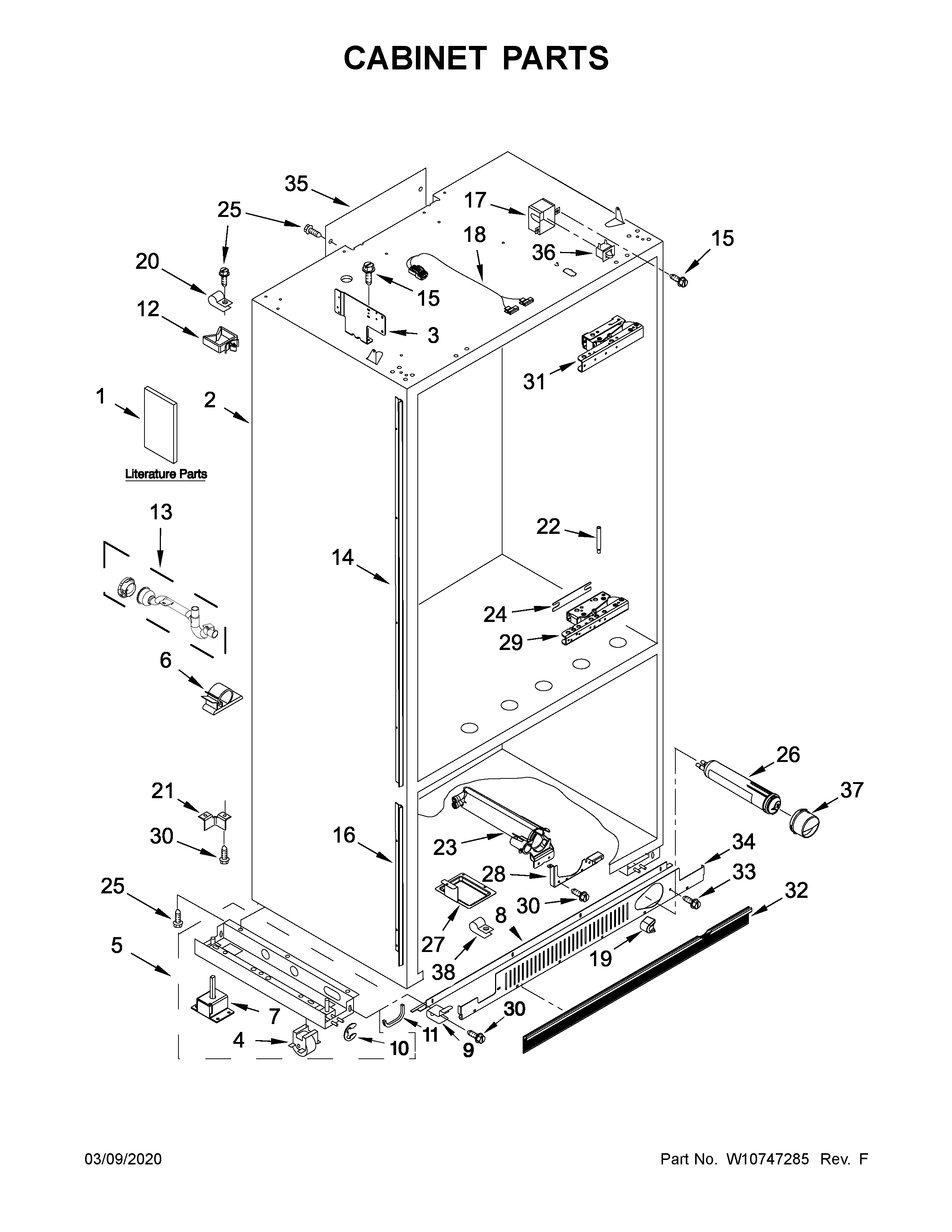 Cabinet parts