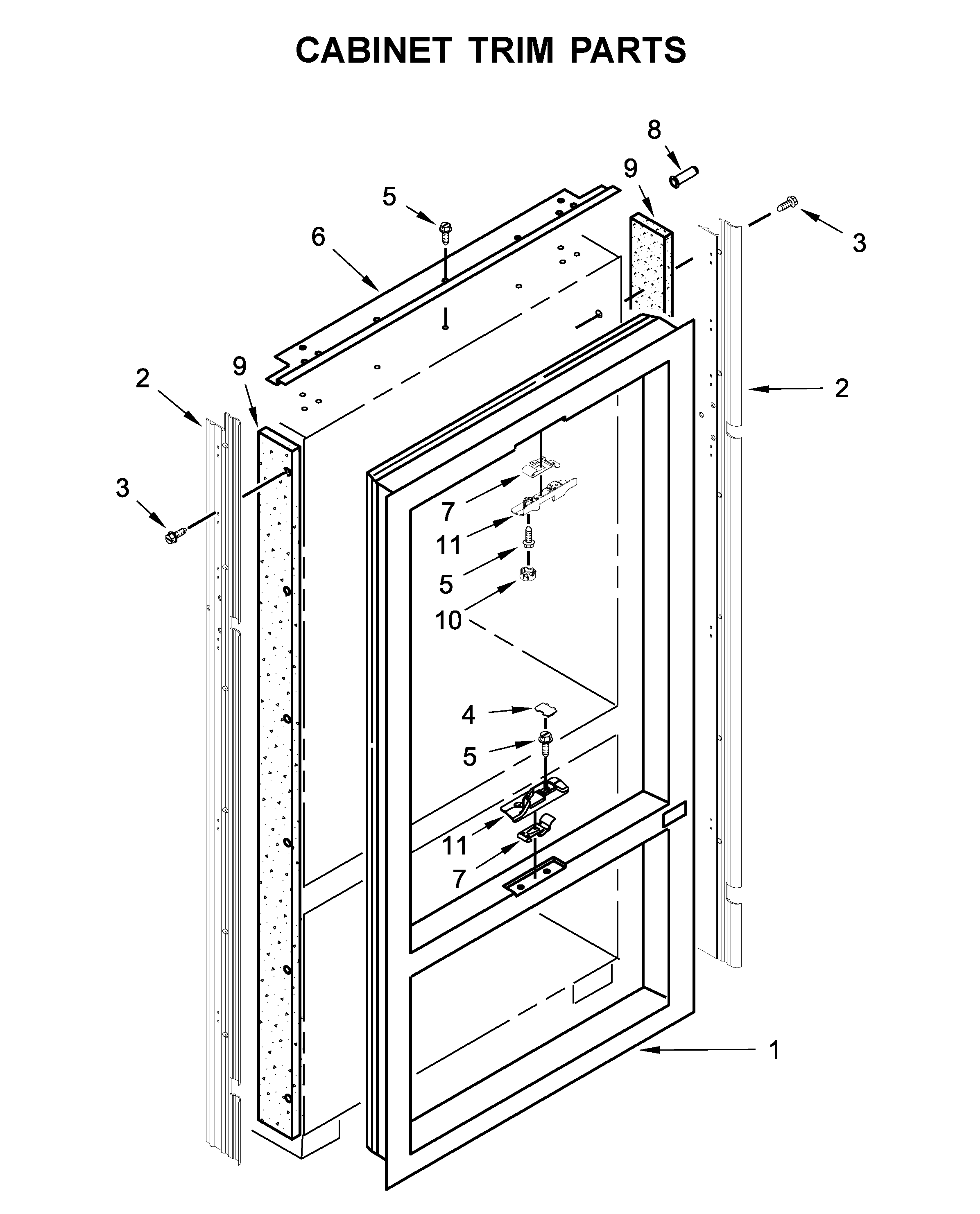 Cabinet trim parts
