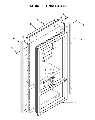 Cabinet trim parts