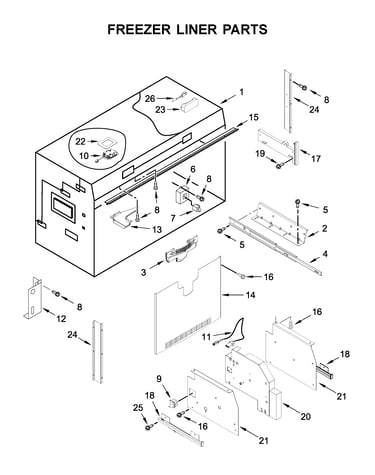 Freezer liner parts