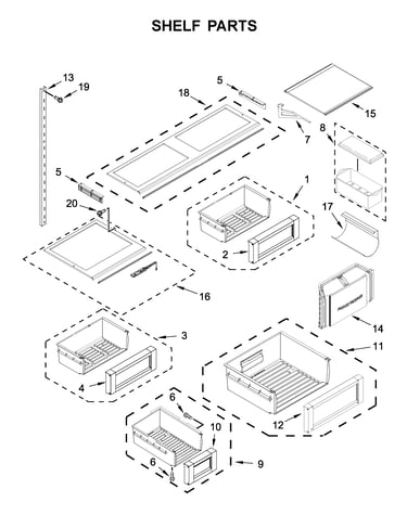 Shelf parts
