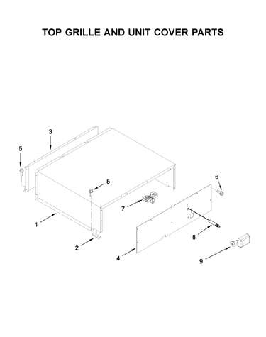Top grille and unit cover parts
