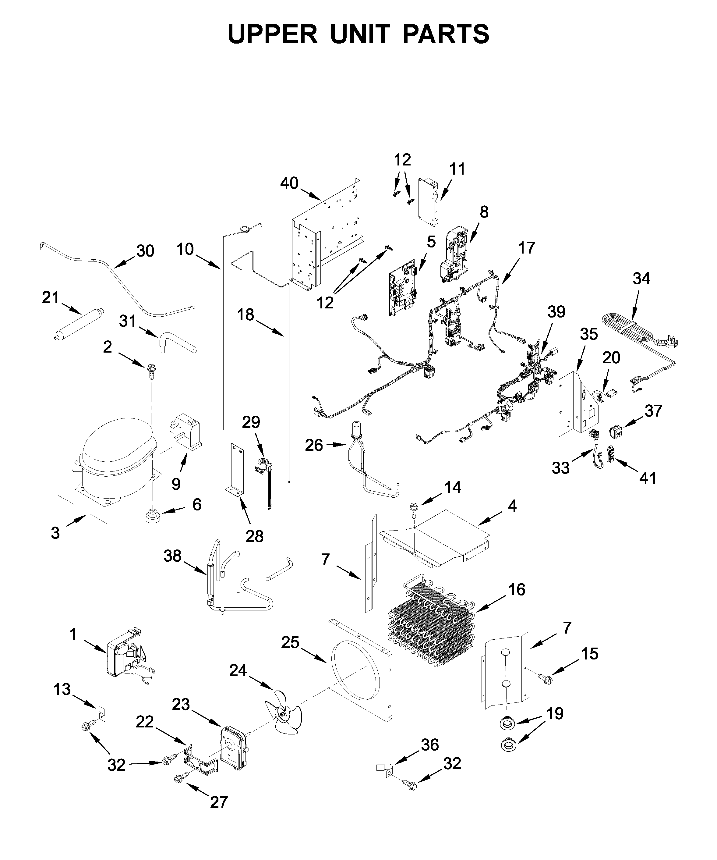 Upper unit parts