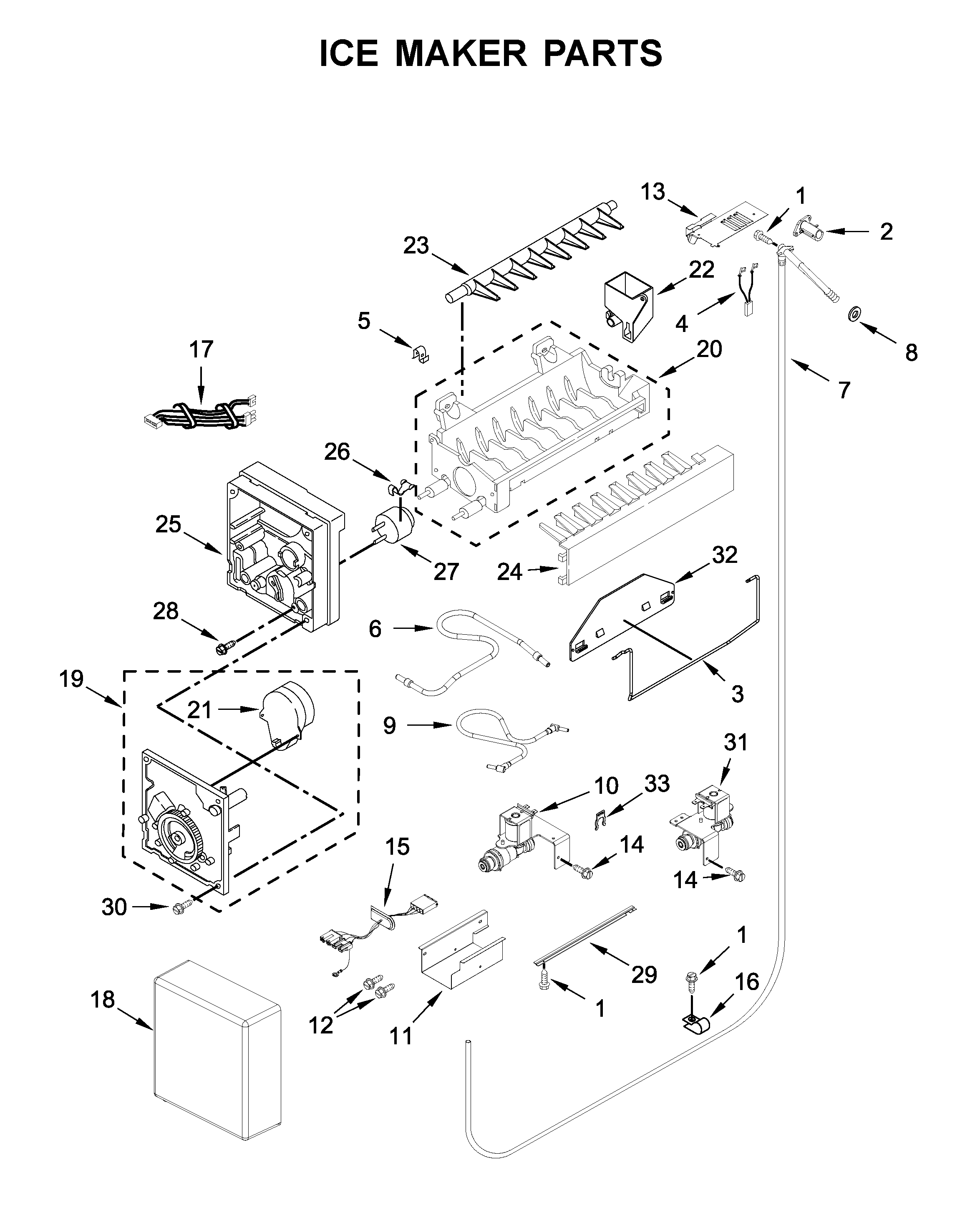 Ice maker parts
