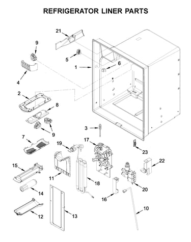Refrigerator liner parts